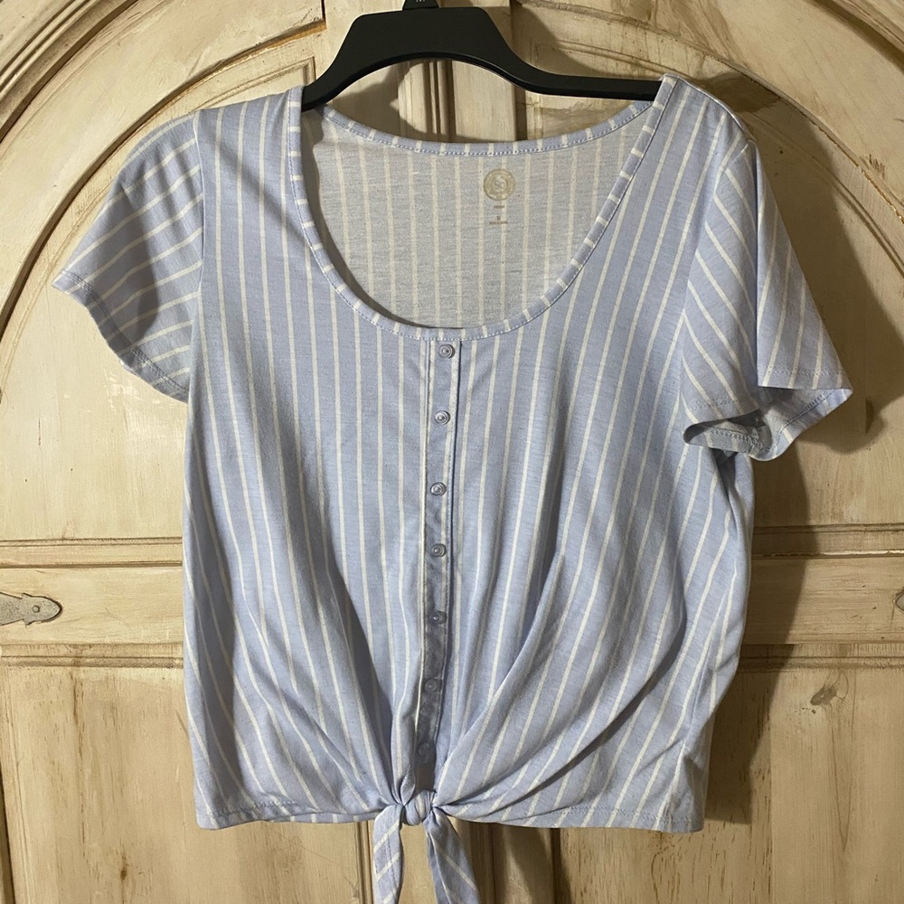 Striped Blue Top